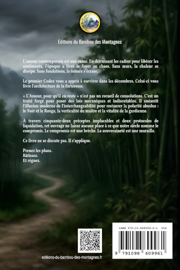 L'amour, pour qu'il en reste - Le CODEX 4ème de couverture
